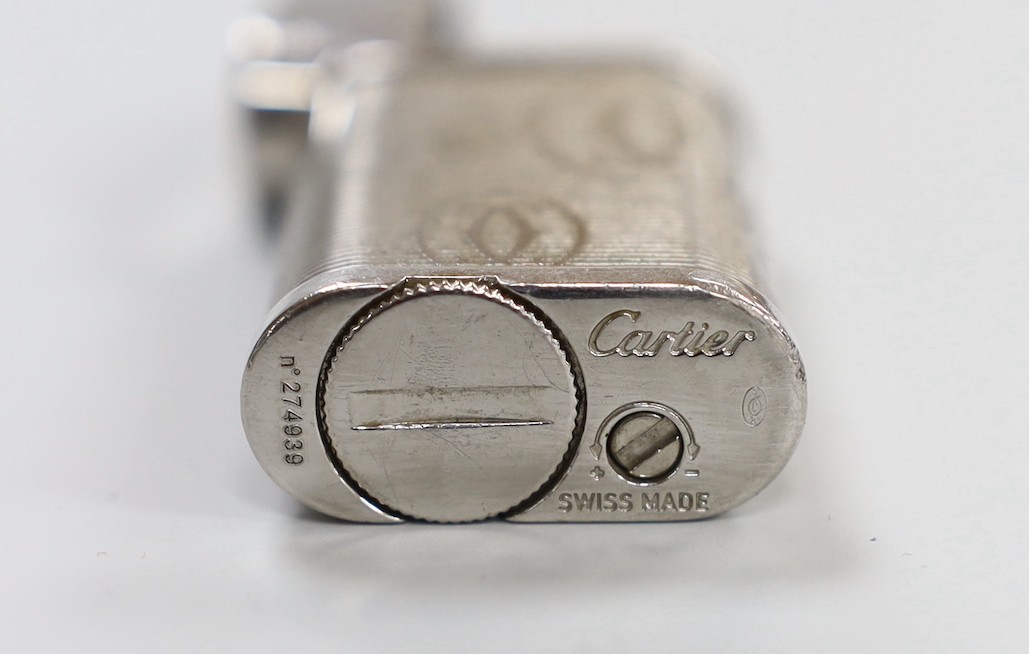 A Cartier lighter, height 6cm